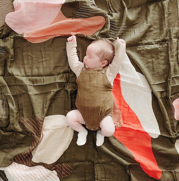 Organic Cotton Muslin Swaddle Blanket - 'Rock Pool' 🤩 - Premium and Unique gift baby, forkids, formoms, harpertini, swaddle Mom & Me from Harpertini - Shop now at AU family concept store Mommy's Pouch