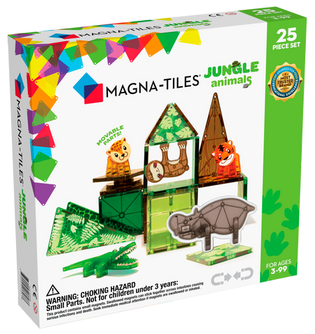 MAGNA-TILES Jungle Animals 25 Piece Set - Premium and Unique gift 3+, animals, creativeplay, forkids, jungleanimal, magnatiles, magneticplay, magnettoys, toddler  from Magna-Tiles - Shop now at AU family concept store Mommy's Pouch