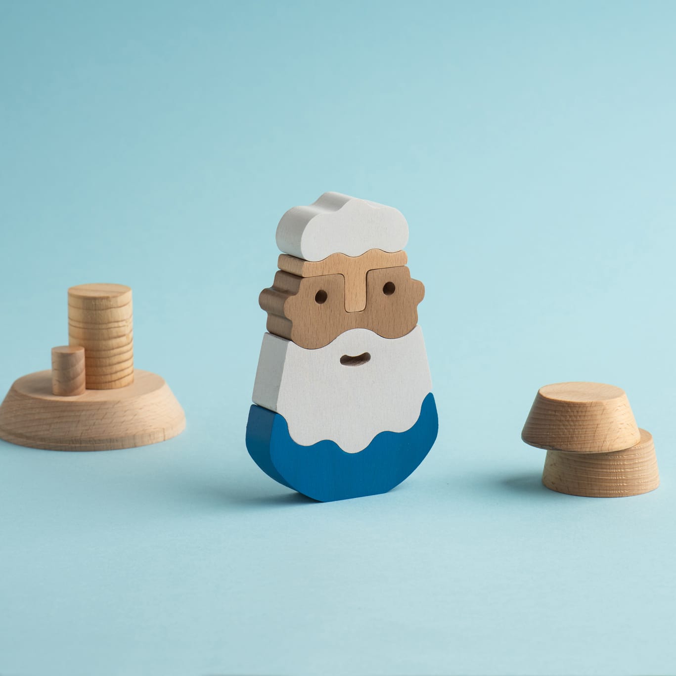 Philosopher -Stacking Puzzle Figure Toy - Premium and Unique gift animiwoodworkshop, greece, handmade, montessoritoy, philosopher, sensorytoy, stackingtoy, toddler, woodenpuzzle, woodentoy Wooden Toys from Animi Wood Workshop - Shop now at AU family concept store Mommy's Pouch