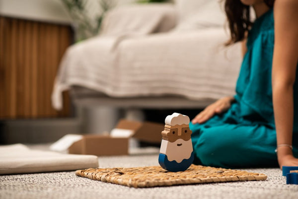 Philosopher -Stacking Puzzle Figure Toy - Premium and Unique gift animiwoodworkshop, greece, handmade, montessoritoy, philosopher, sensorytoy, stackingtoy, toddler, woodenpuzzle, woodentoy Wooden Toys from Animi Wood Workshop - Shop now at AU family concept store Mommy's Pouch