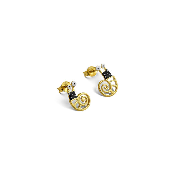 Snail Earring Black - Premium and Unique gift earring, formoms, handmade, jewellery, kissthefrog Jewellery from Kiss The Frog - Shop now at AU family concept store Mommy's Pouch