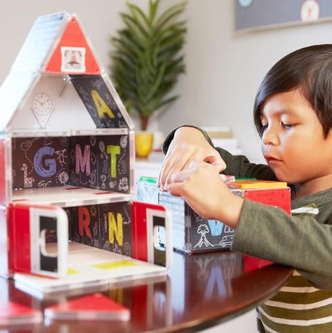 MAGNA-TILES® STRUCTURES® ABC SCHOOLHOUSE - Premium and Unique gift 3+, createon, creativeplay, forkids, magnatiles, magnettoys, toddler Magnet Toys from Magna-Tiles - Shop now at AU family concept store Mommy's Pouch