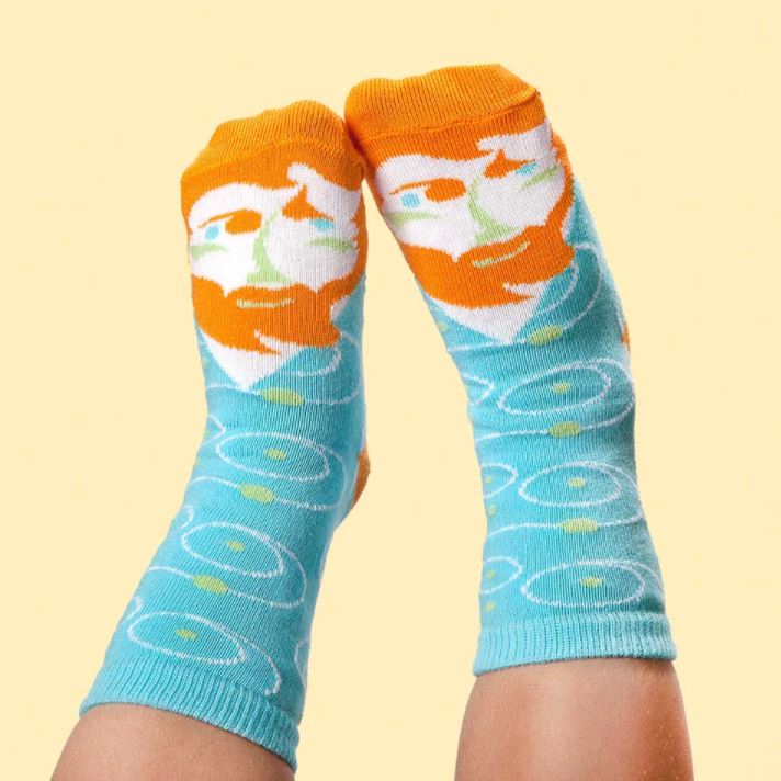 Fun socks for kids - Artist Andy Sock-Hole by ChattyFeet