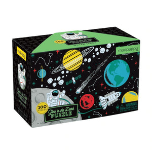 Mudpuppy 100pc Outer Space Glow-in-the-Dark Puzzle - Premium and Unique gift 100pieces, 5+, forkids, mudpuppy, preschooler, puzzle, space  from Mudpuppy - Shop now at AU family concept store Mommy's Pouch