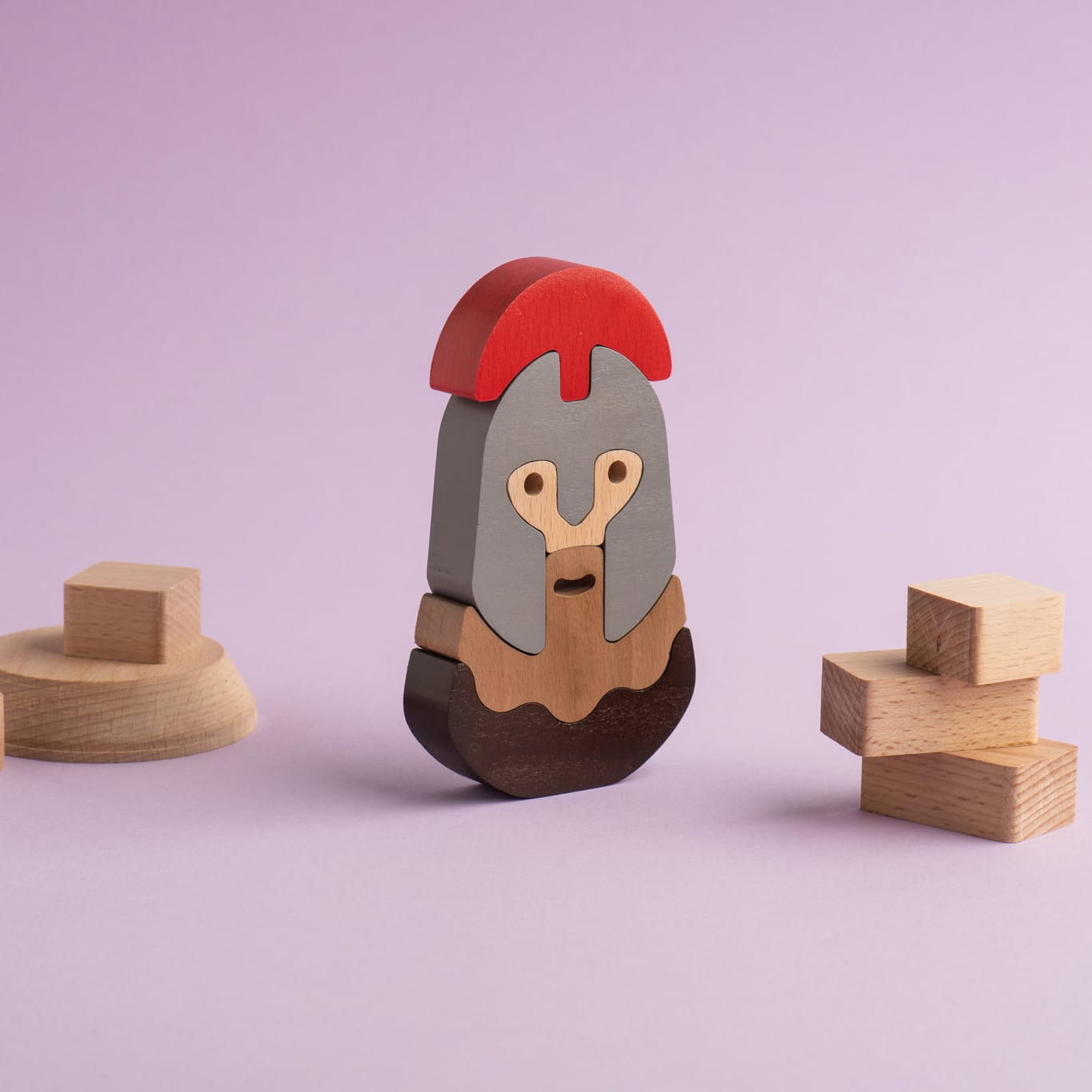 Spartan -Stacking Puzzle Figure Toy - Premium and Unique gift animiwoodworkshop, forkids, greece, handmade, montessoritoy, sensorytoy, spartan, stackingtoy, toddler, woodenpuzzle, woodentoy Wooden Toys from Animi Wood Workshop - Shop now at AU family concept store Mommy's Pouch